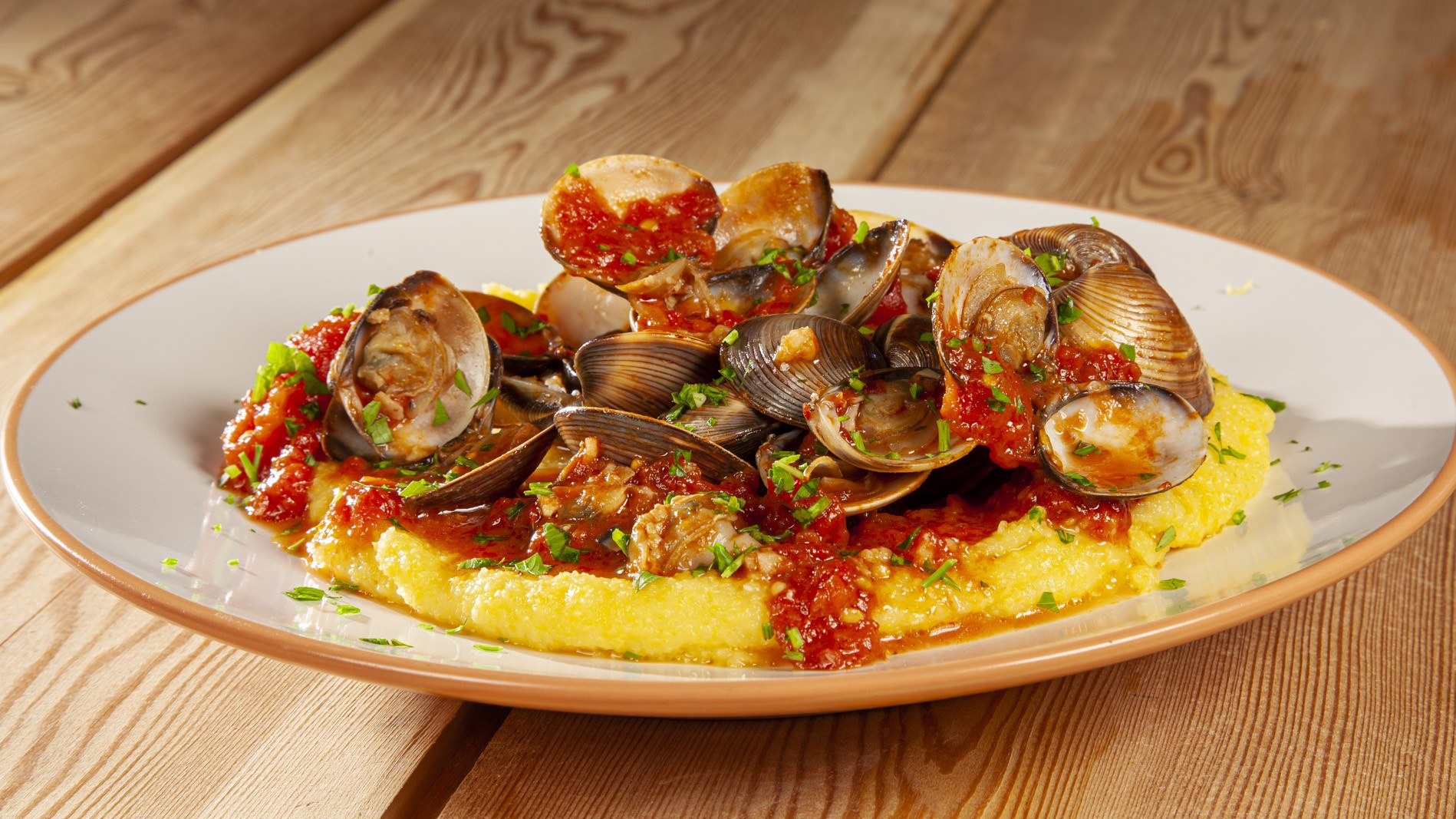 Polenta e vongole