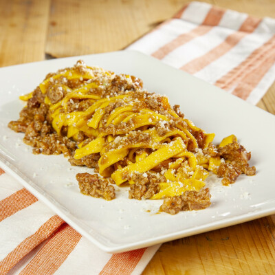 Tagliatelle con ragù alla bolognese