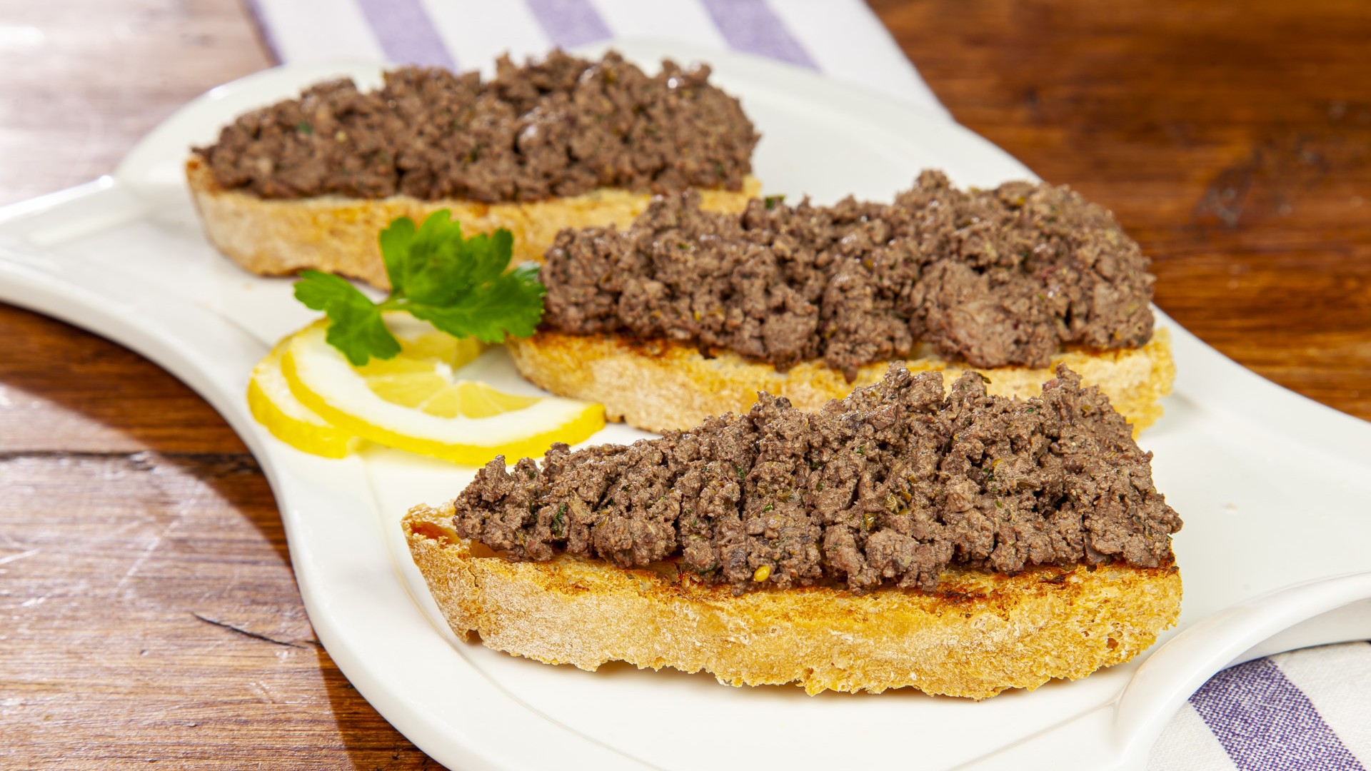 Crostini di fegatini di pollo umbri