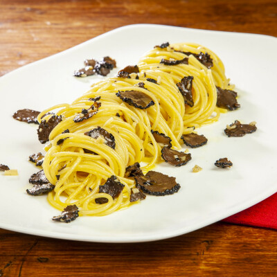 Spaghetti al tartufo nero