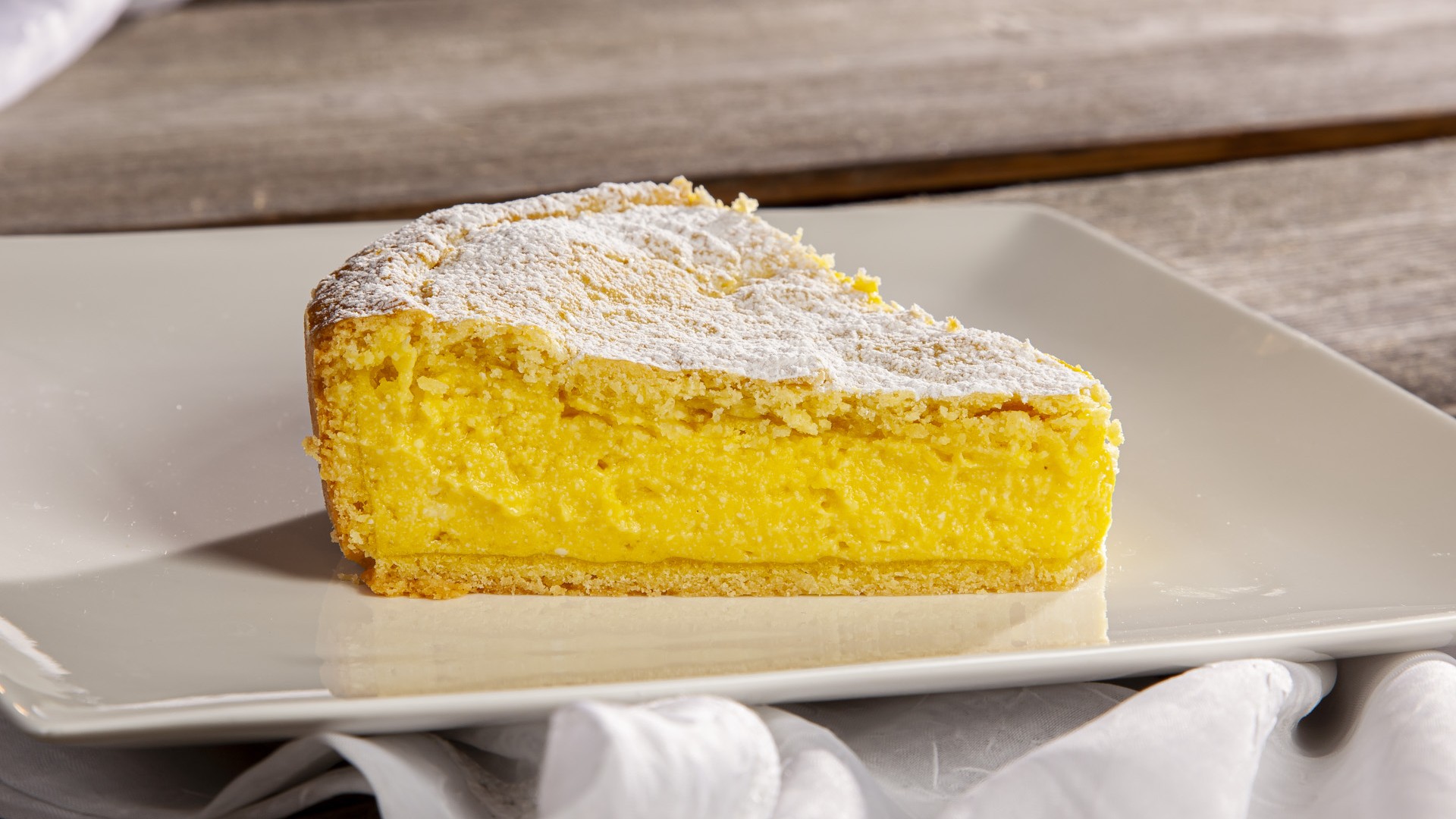 Crostata di crema e ricotta