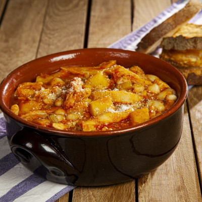 Trippa con fagioli e patate