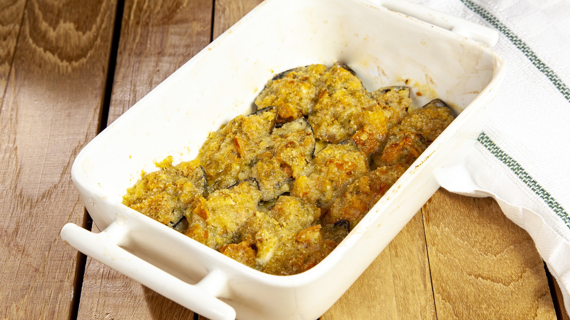 Cozze gratinate al pecorino