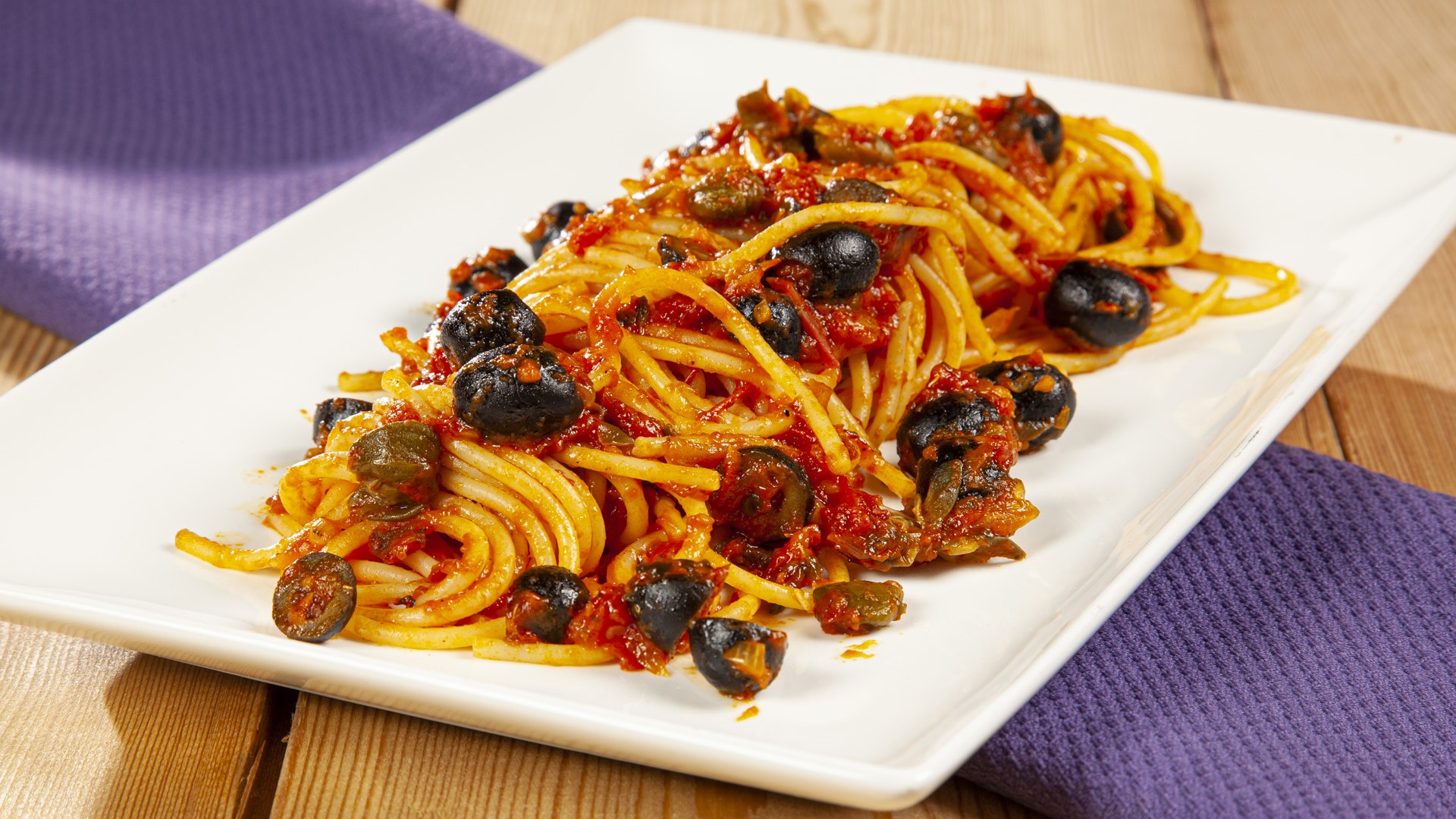 Spaghetti con olive