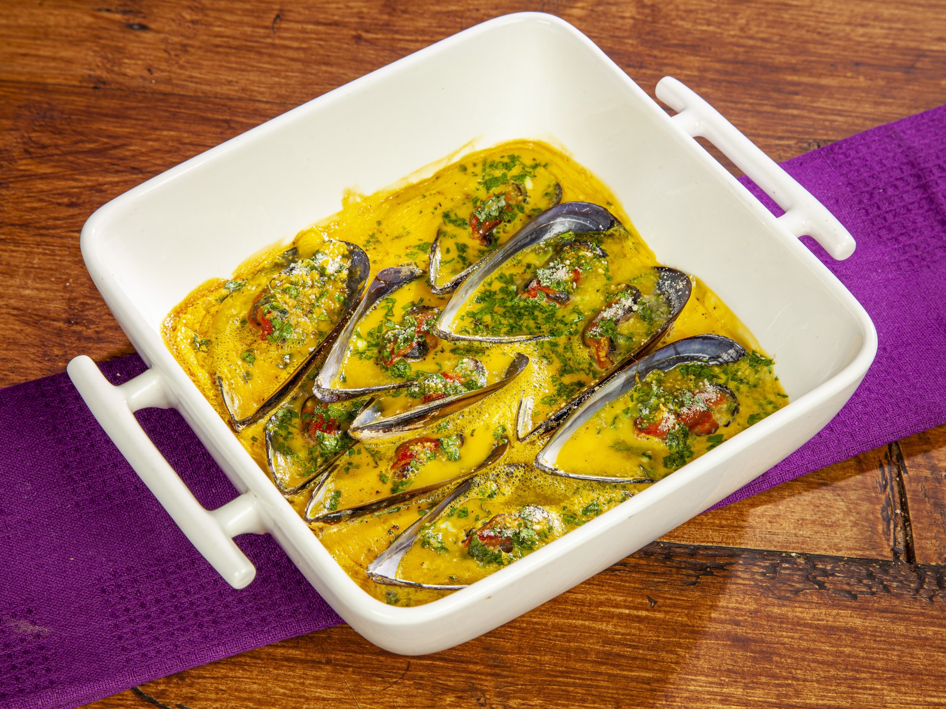 Cozze gratinate alla pugliese