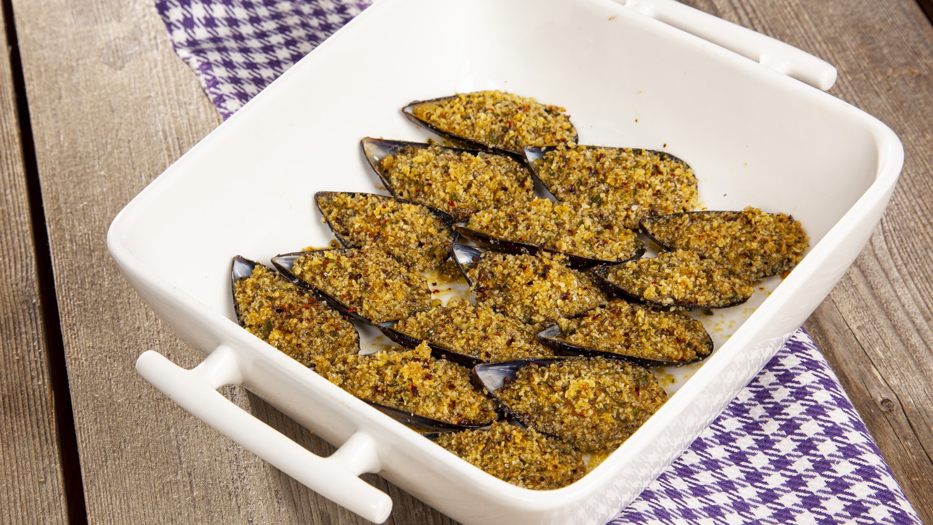 Cozze gratinate alla pisana