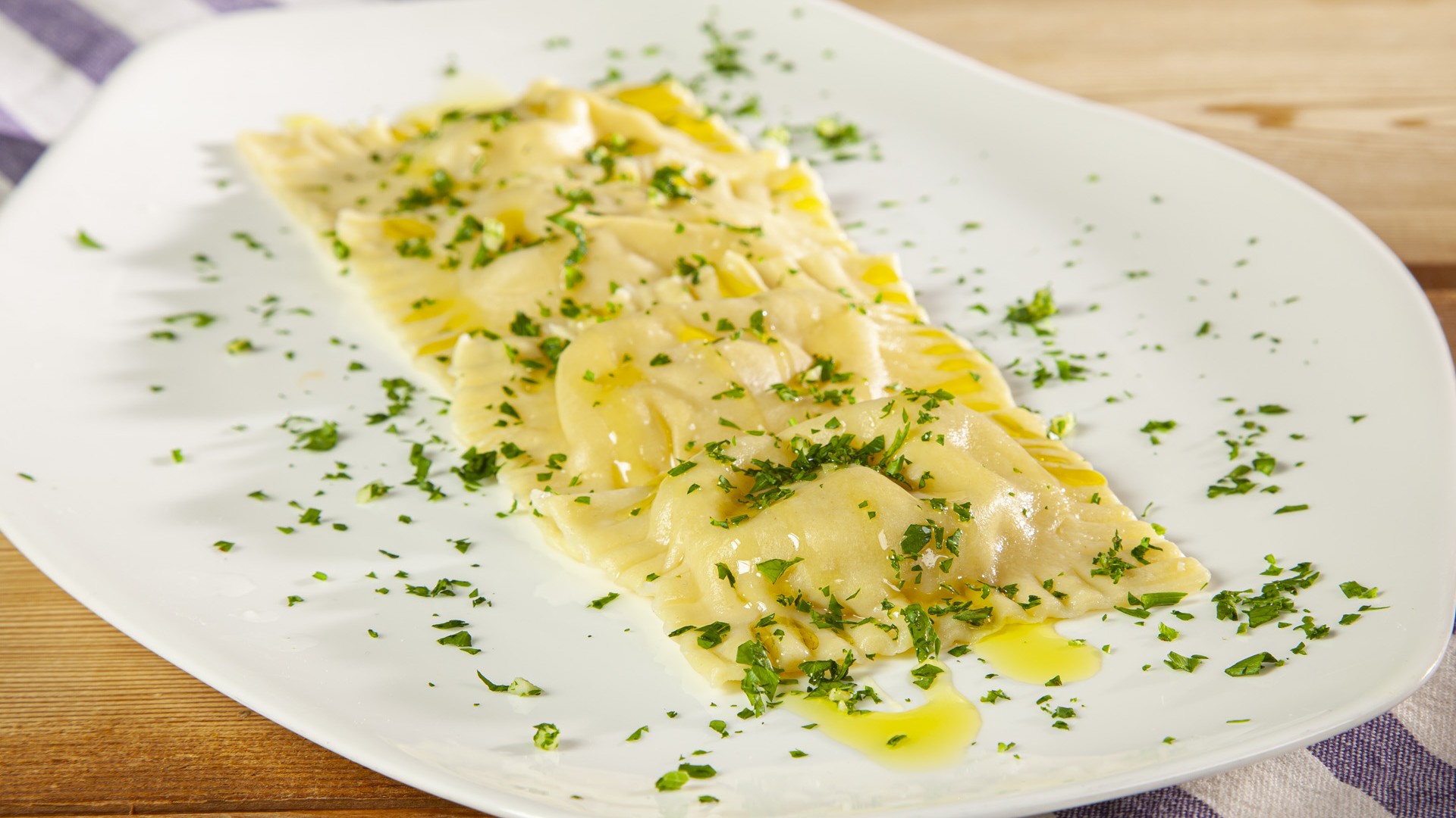 Tortelli di patate e triglie