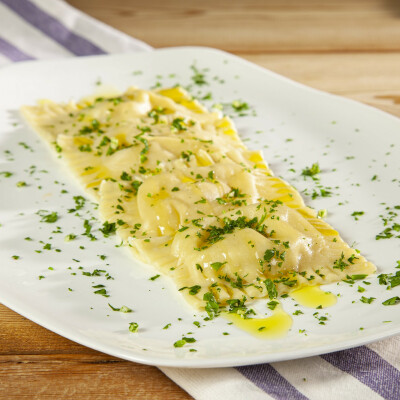 Tortelli di patate e triglie