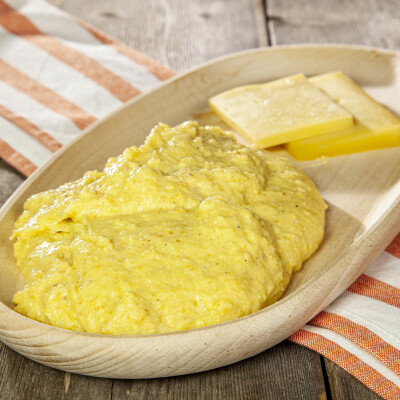 Polenta concia alla piemontese