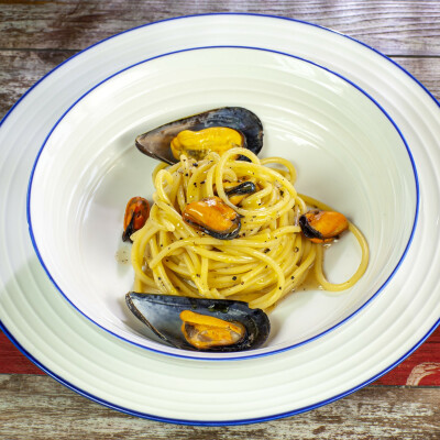 Pasta impepata di cozze