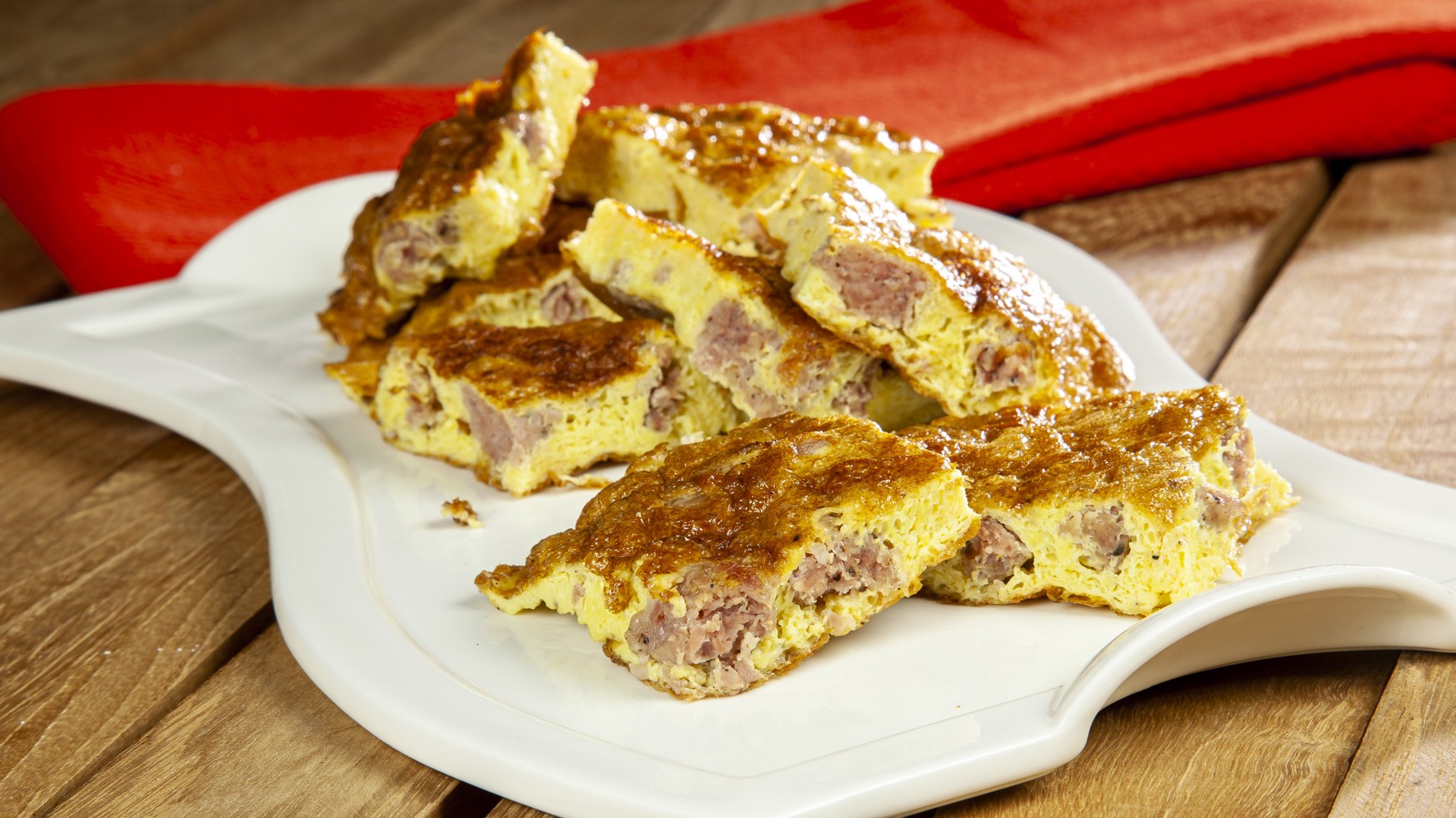 Frittata con salsiccia