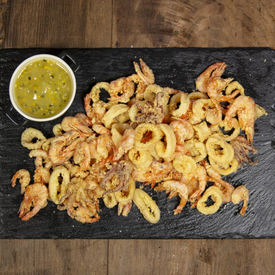 Frittura di calamari e gamberi