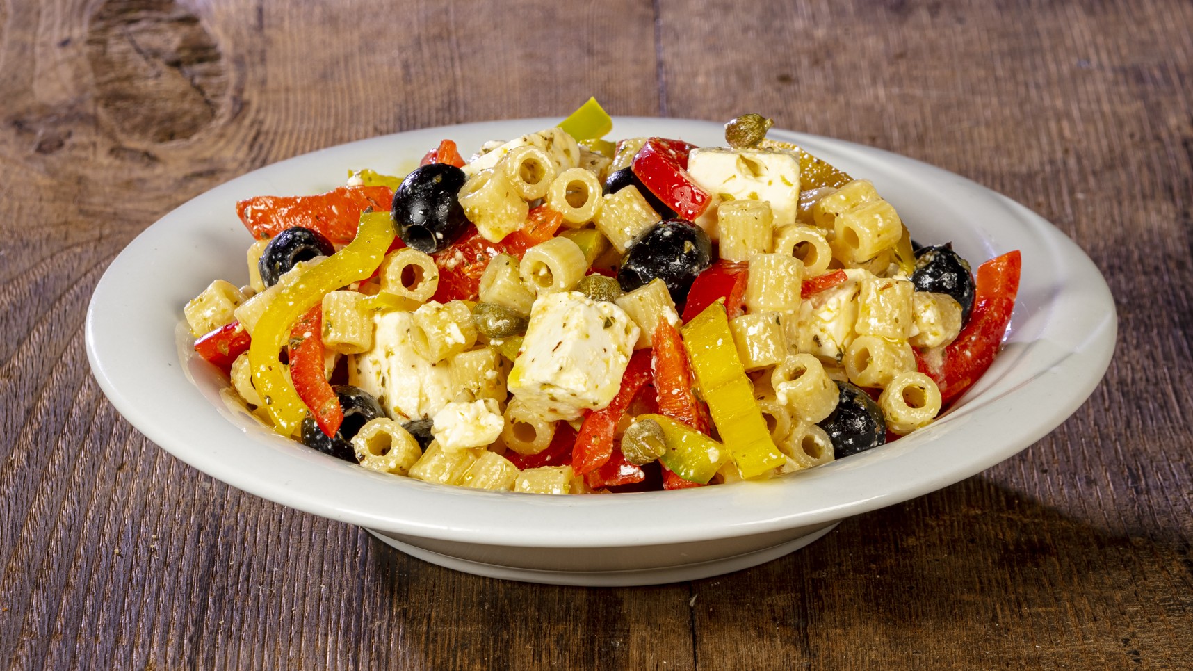 Insalata di pasta con verdure estive grigliate e feta - Tognana Home