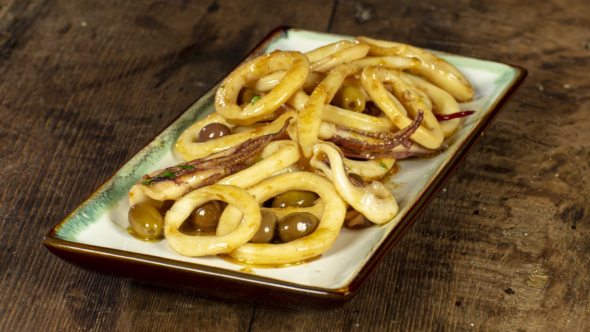 Calamari con olive taggiasche