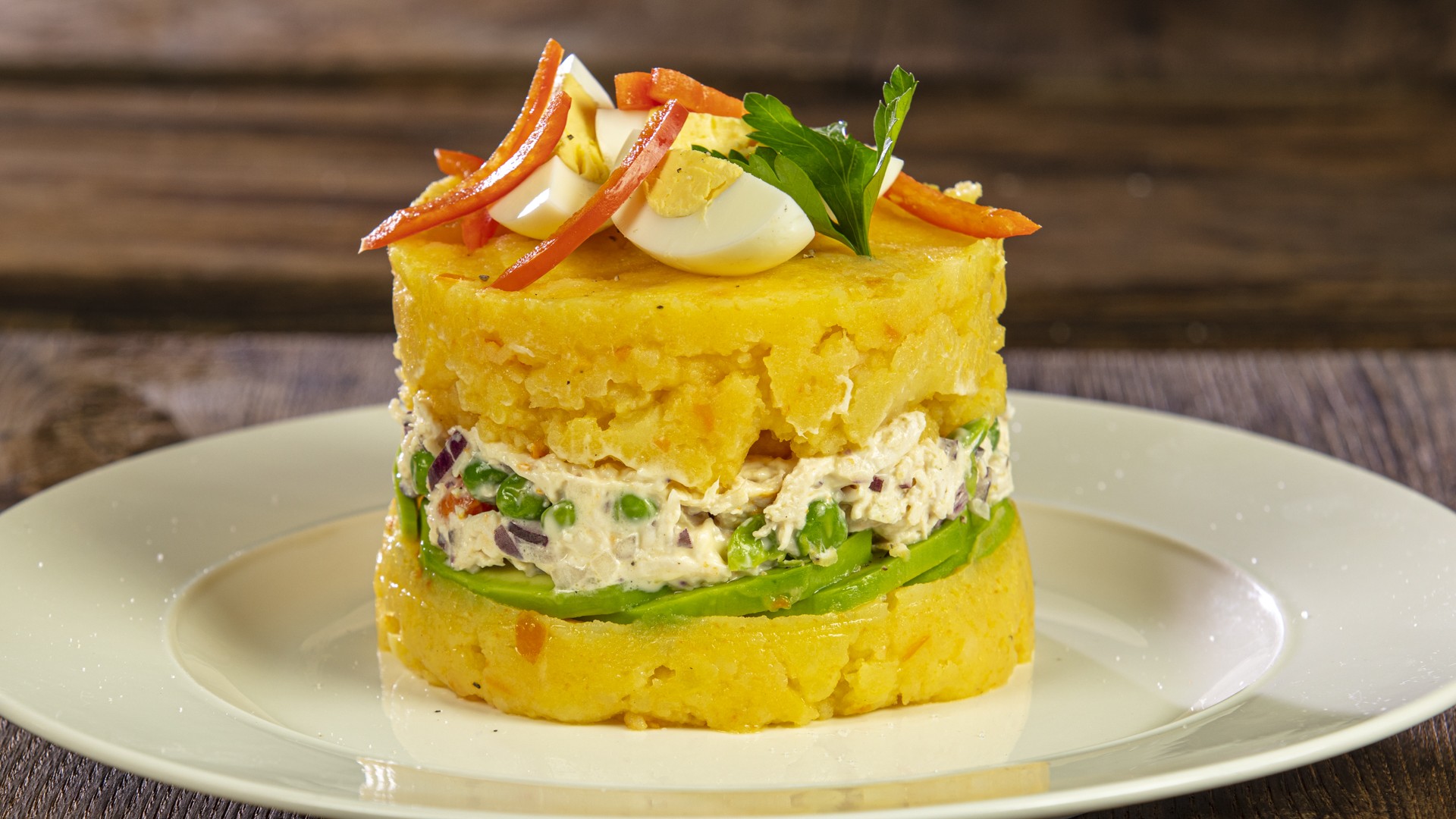 Causa rellena de pollo