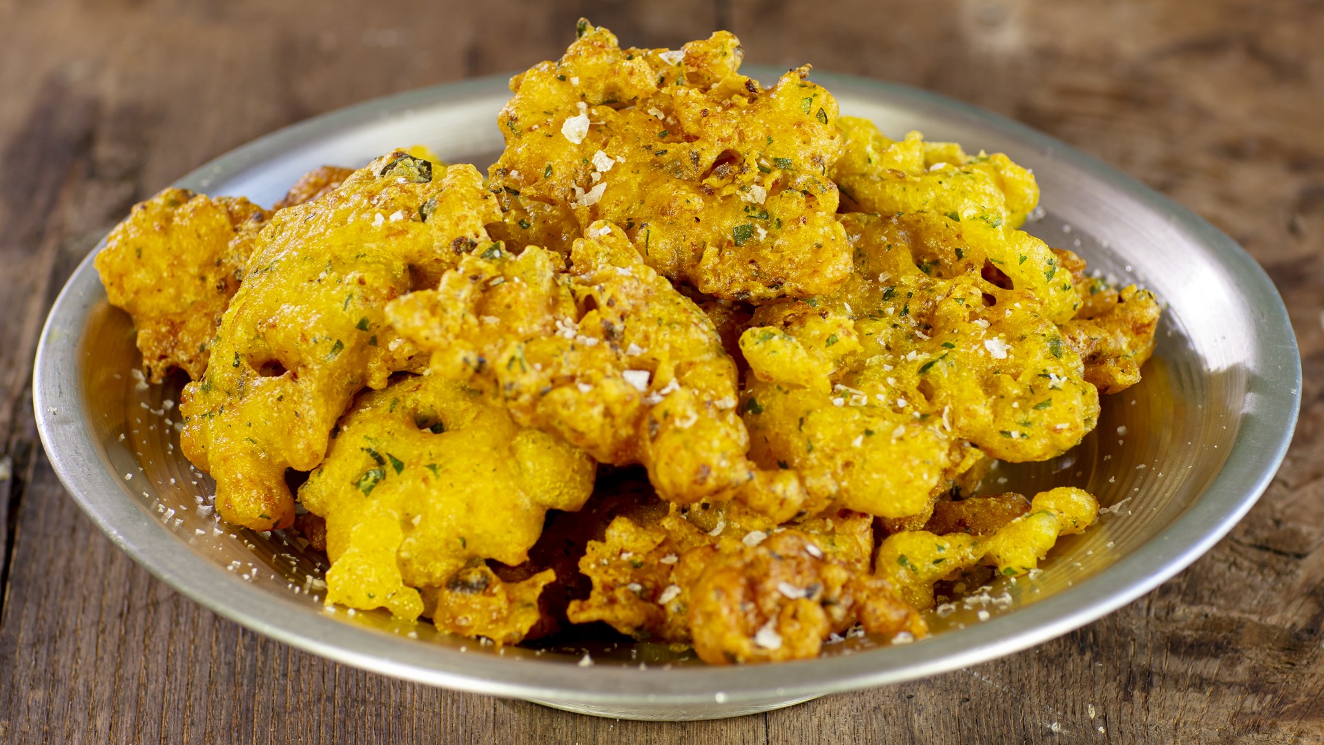 Frittelle di baccalà alla curcuma