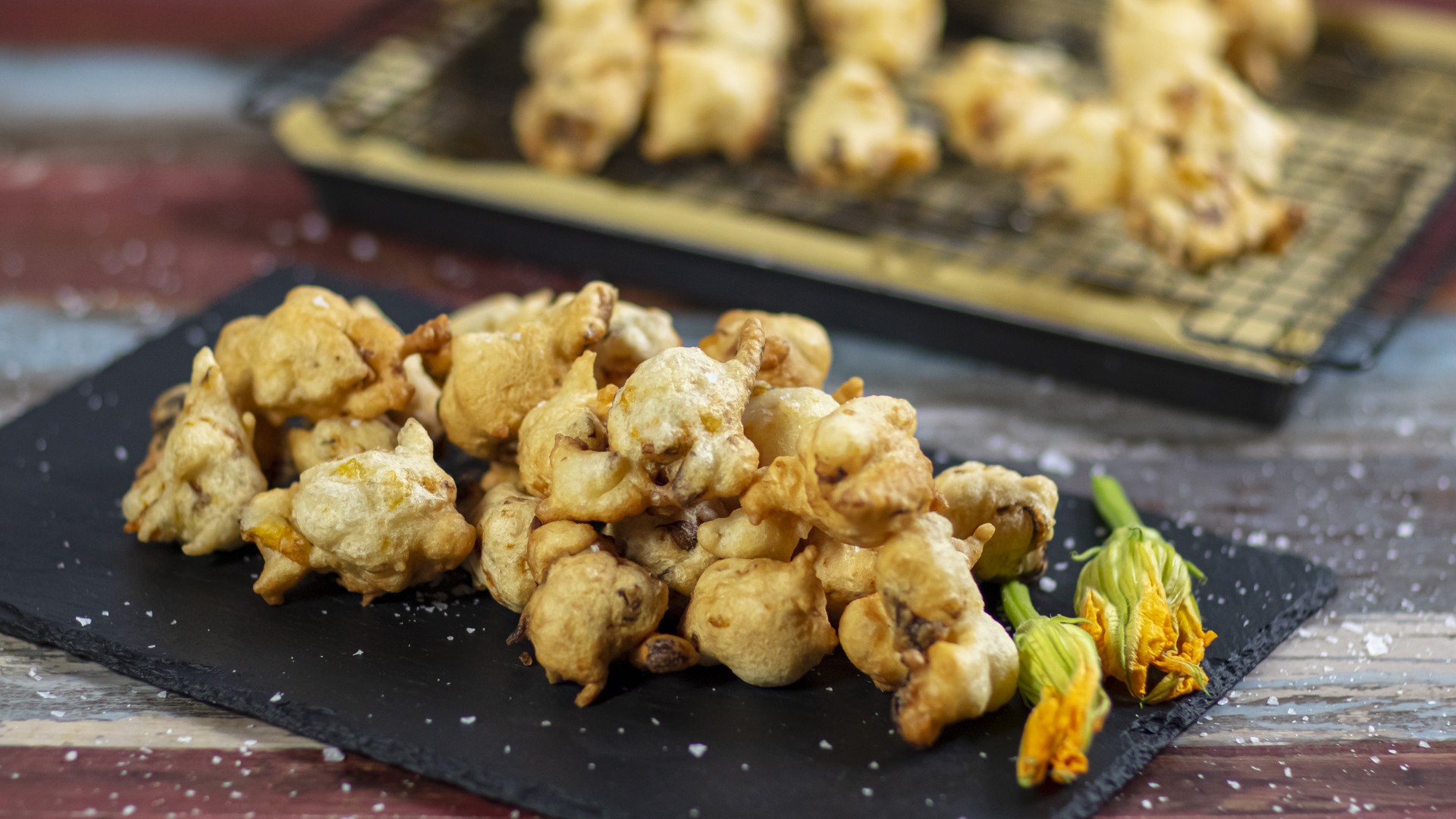 Frittelle di fiori di zucca