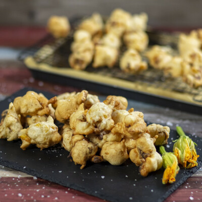 Frittelle di fiori di zucca