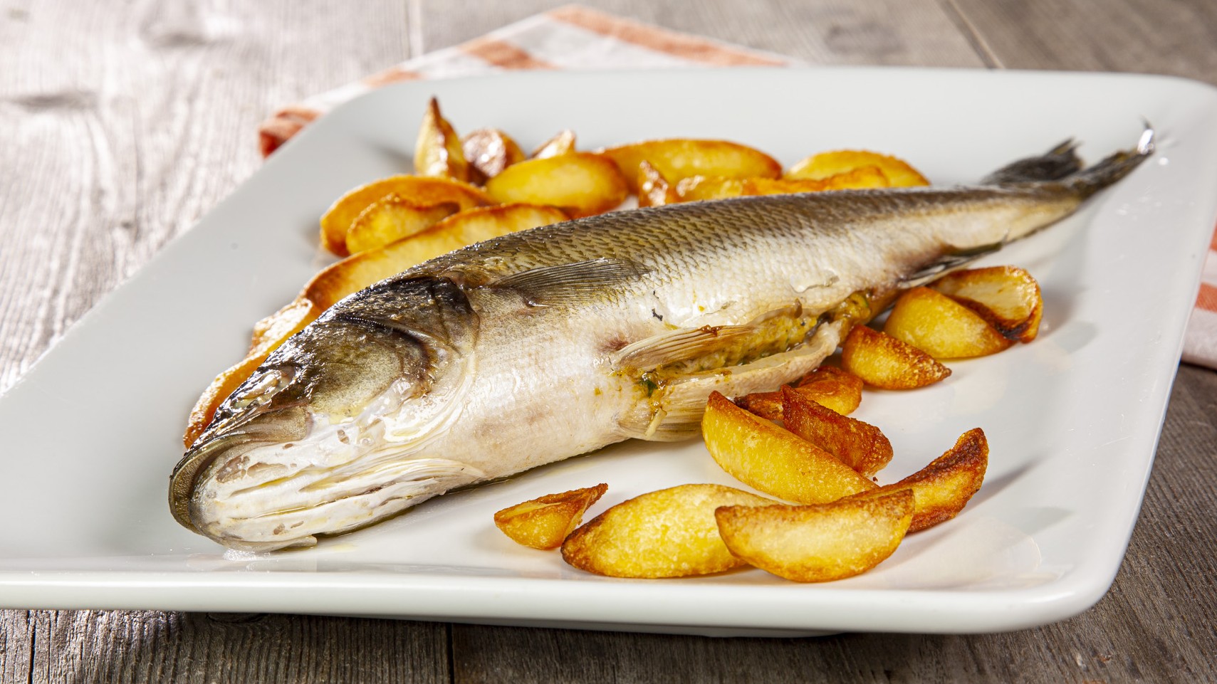 Branzino ripieno in forno