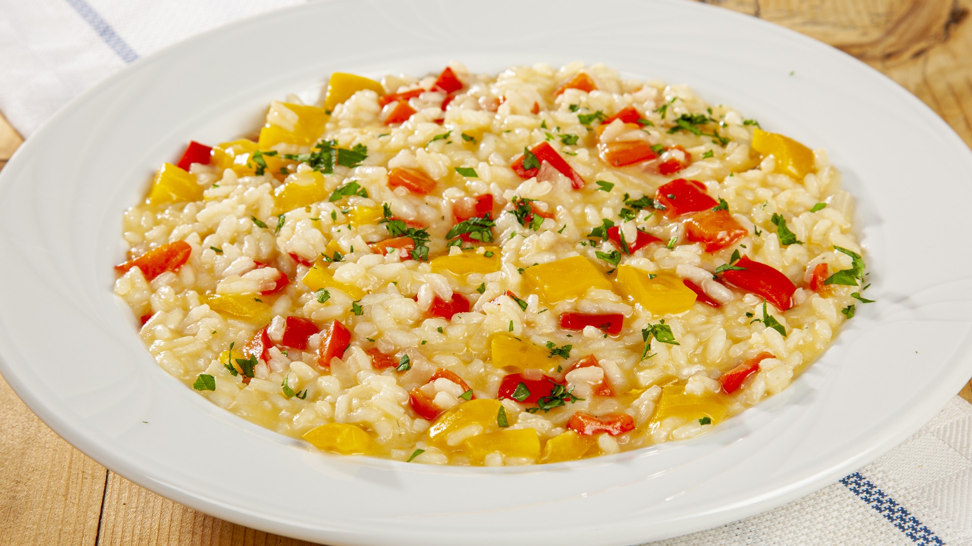 Risotto alla vogherese con peperoni