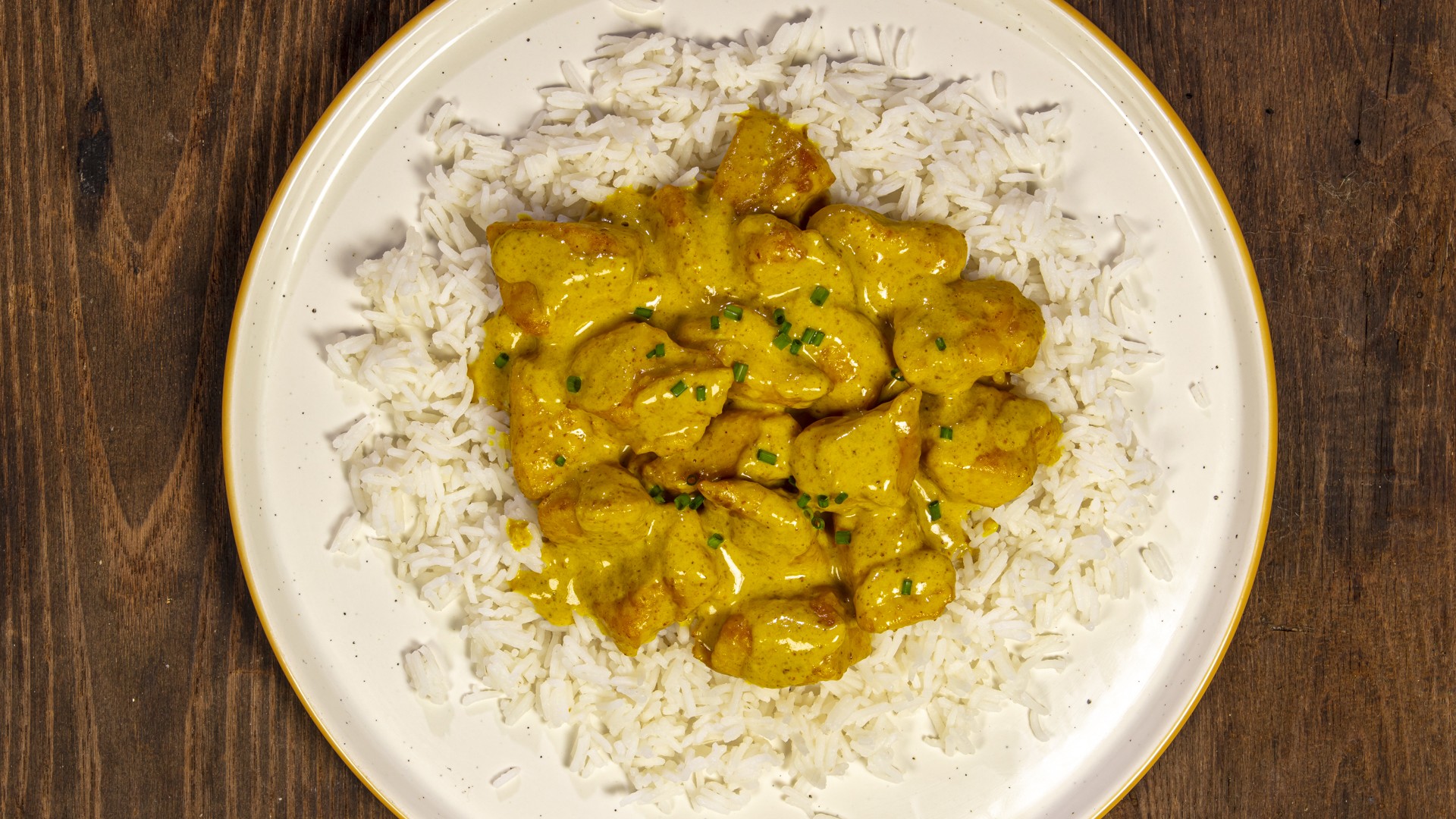 Pollo al curry veloce