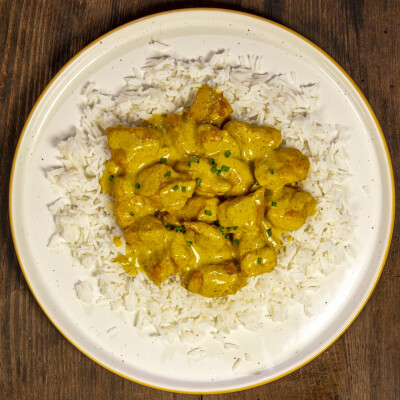 Pollo al curry veloce