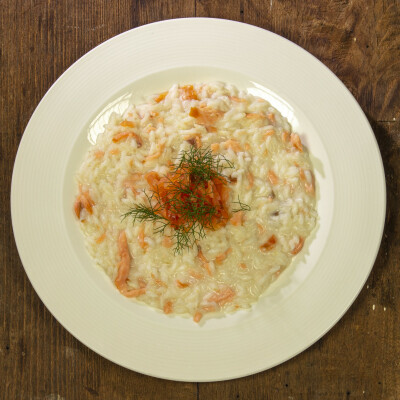 Risotto al salmone