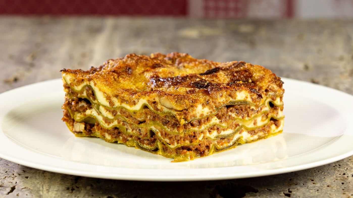 Lasagne alla bolognese con i porcini