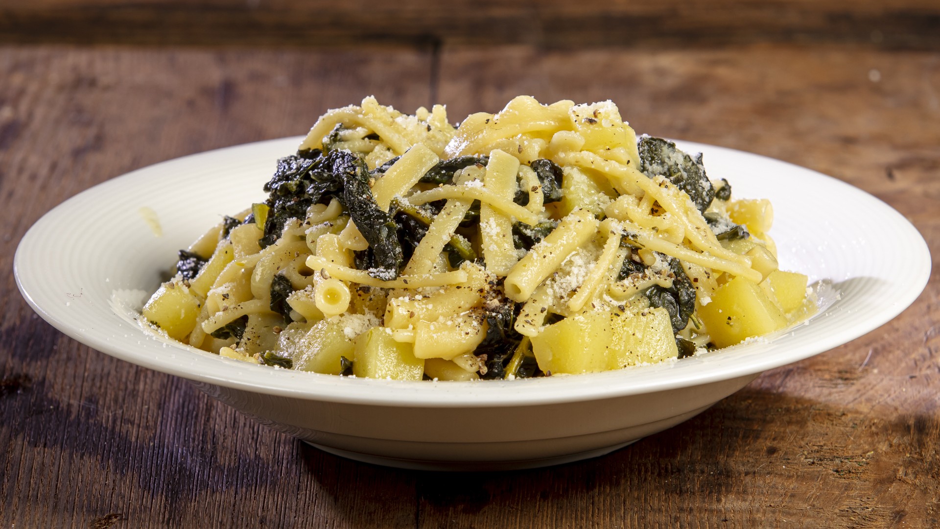 Pasta patate e cavolo nero