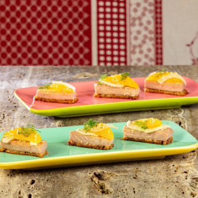Crostini di tonno e agrumi