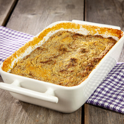 Polpettone di melanzane e patate