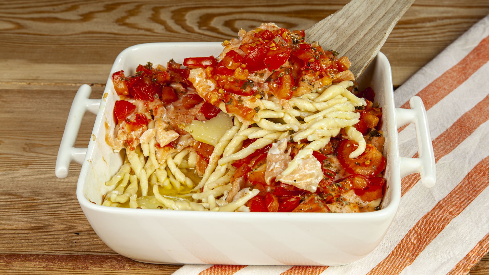 Trofie salmone e patate