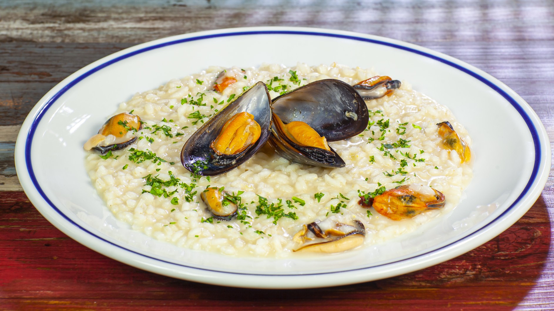 Risotto con le cozze