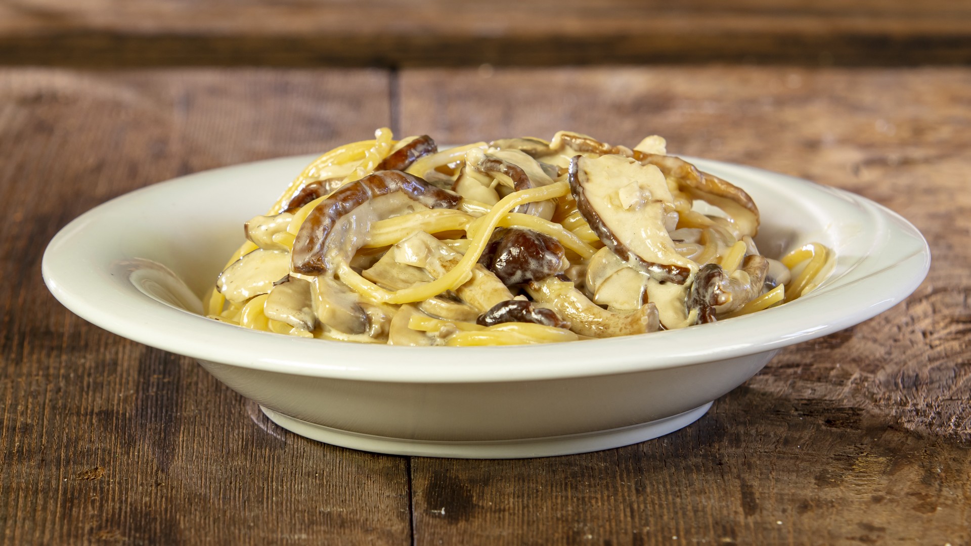 Pasta funghi e panna