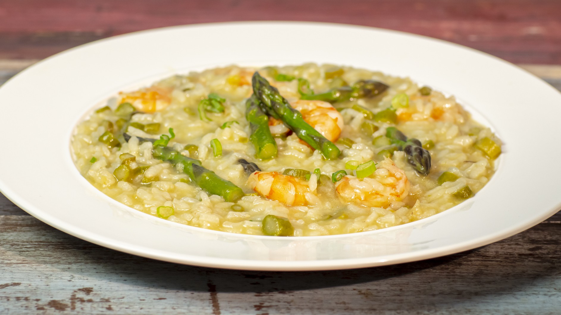 Risotto asparagi e gamberi