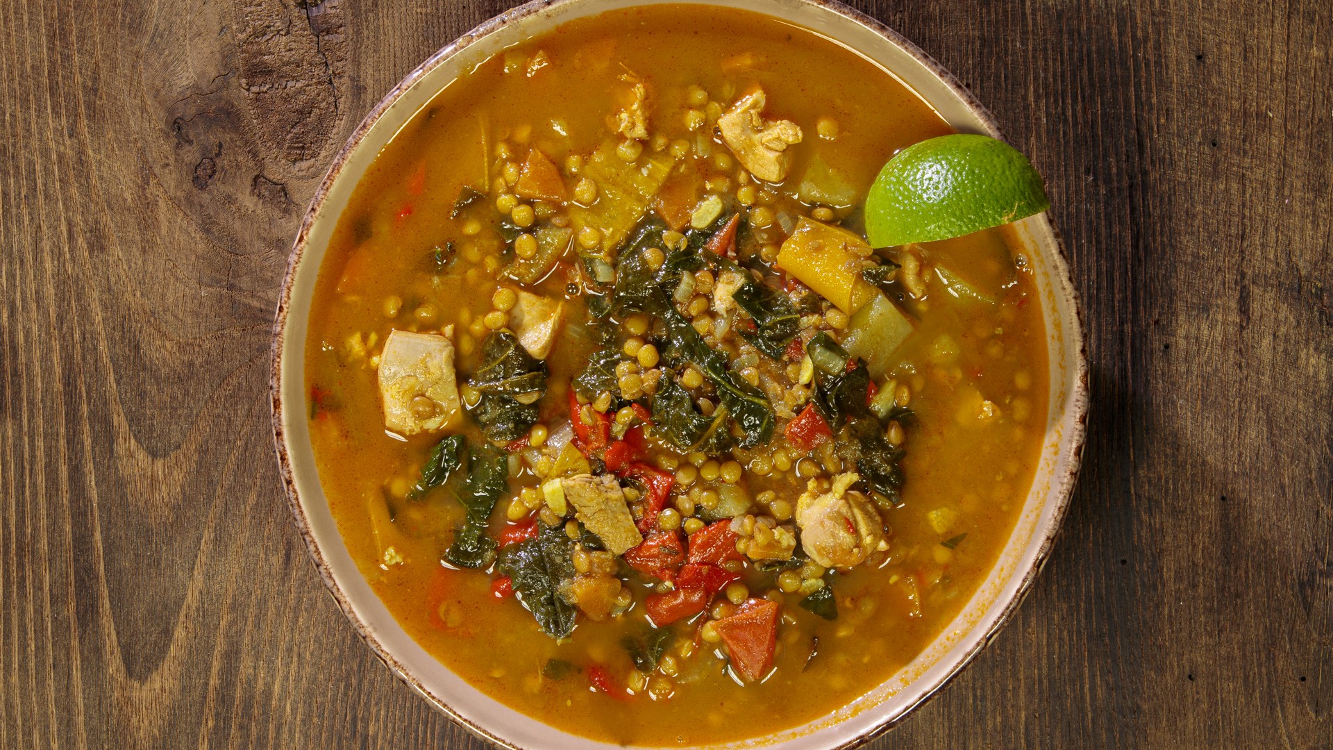 Zuppa di pollo e lenticchie - Ricette Casa Pappagallo