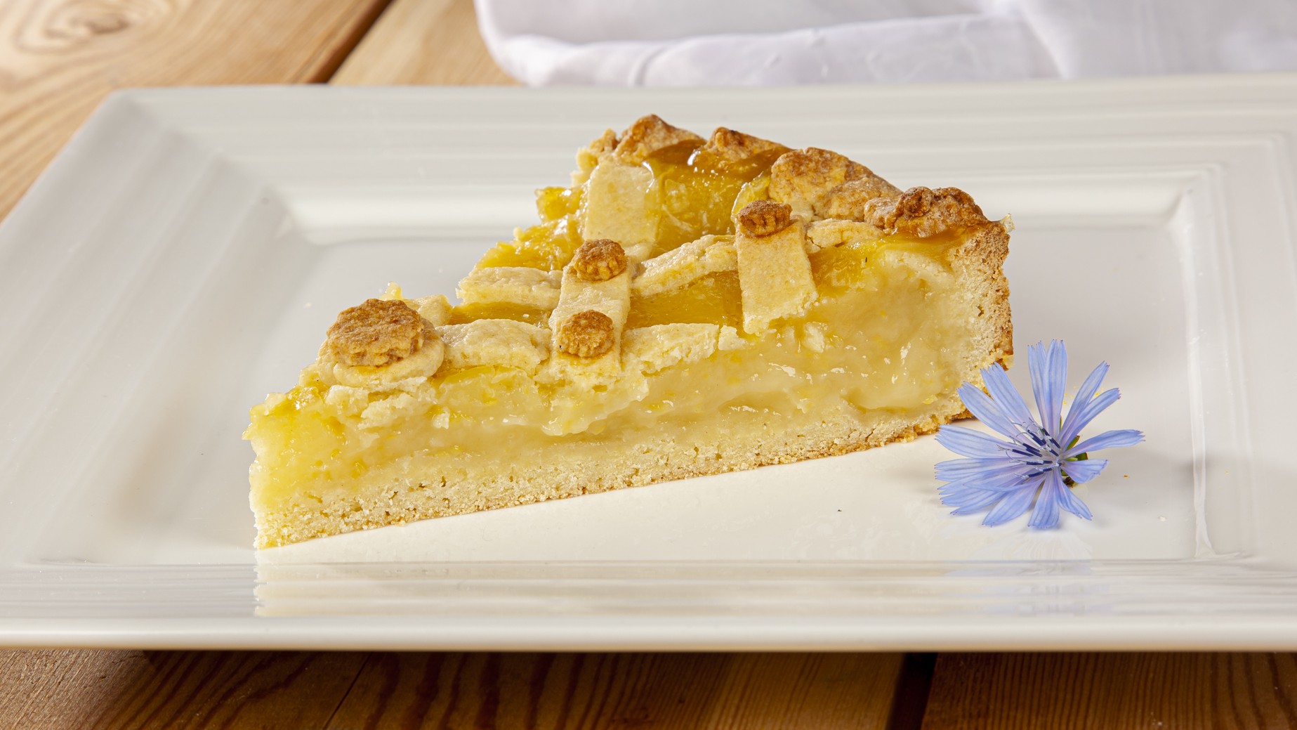 Crostata con crema al limone