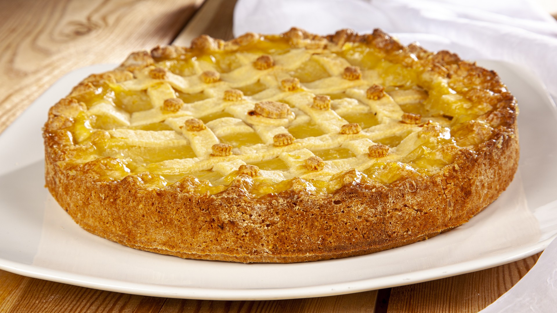 Crostata con crema al limone