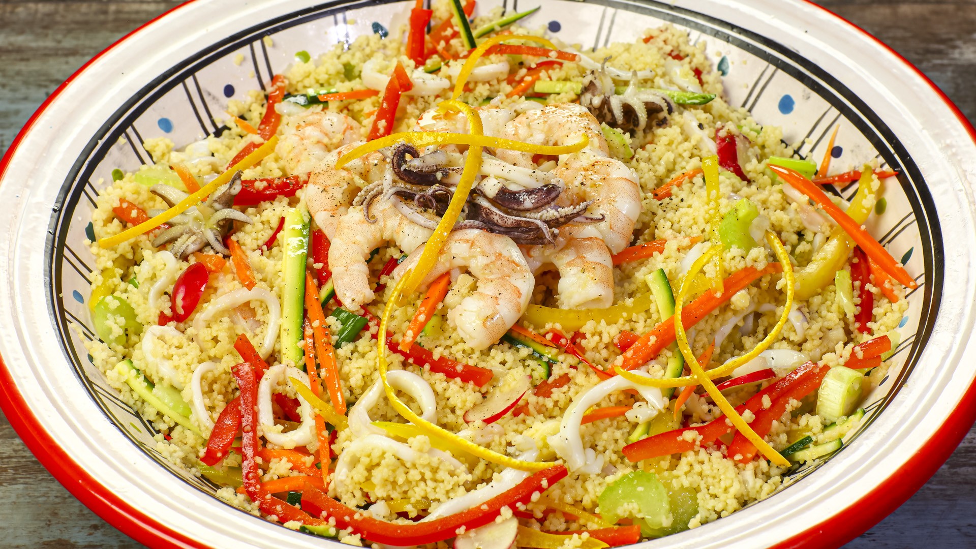 Cous cous di pesce e verdure