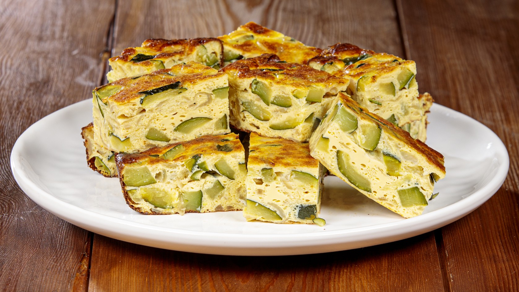 Frittata con cipolle e zucchine