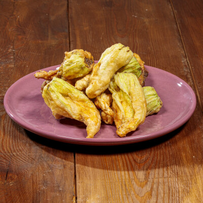 Fiori di zucca in pastella