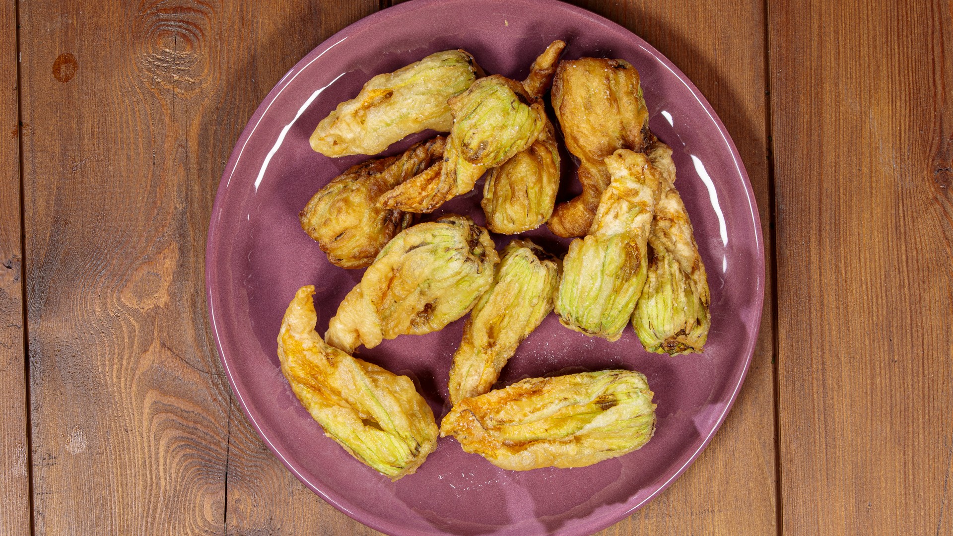 Fiori di zucca in pastella