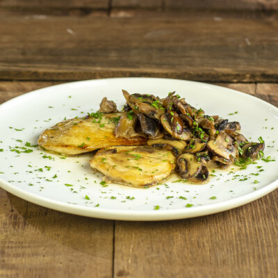 Scaloppine di pollo ai funghi