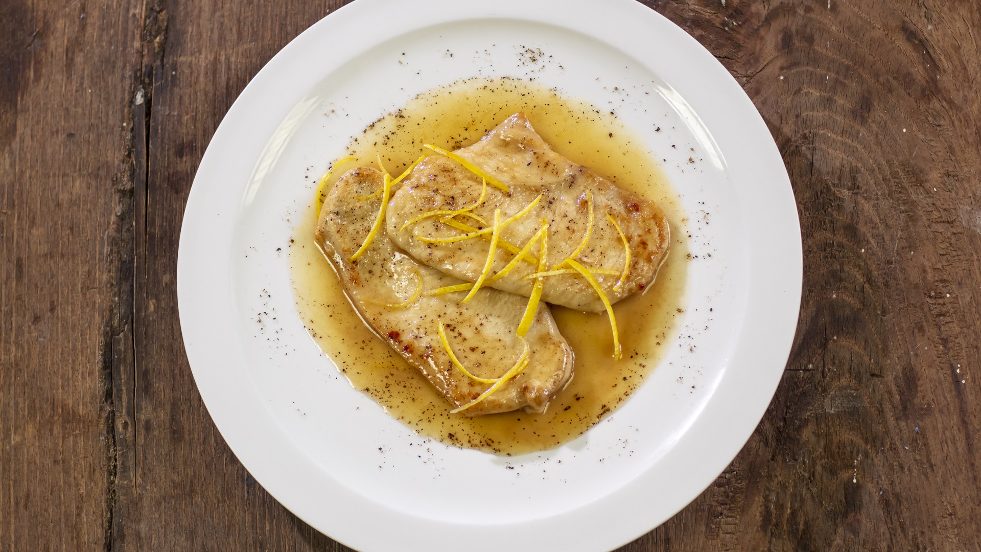 Scaloppine di pollo al limone