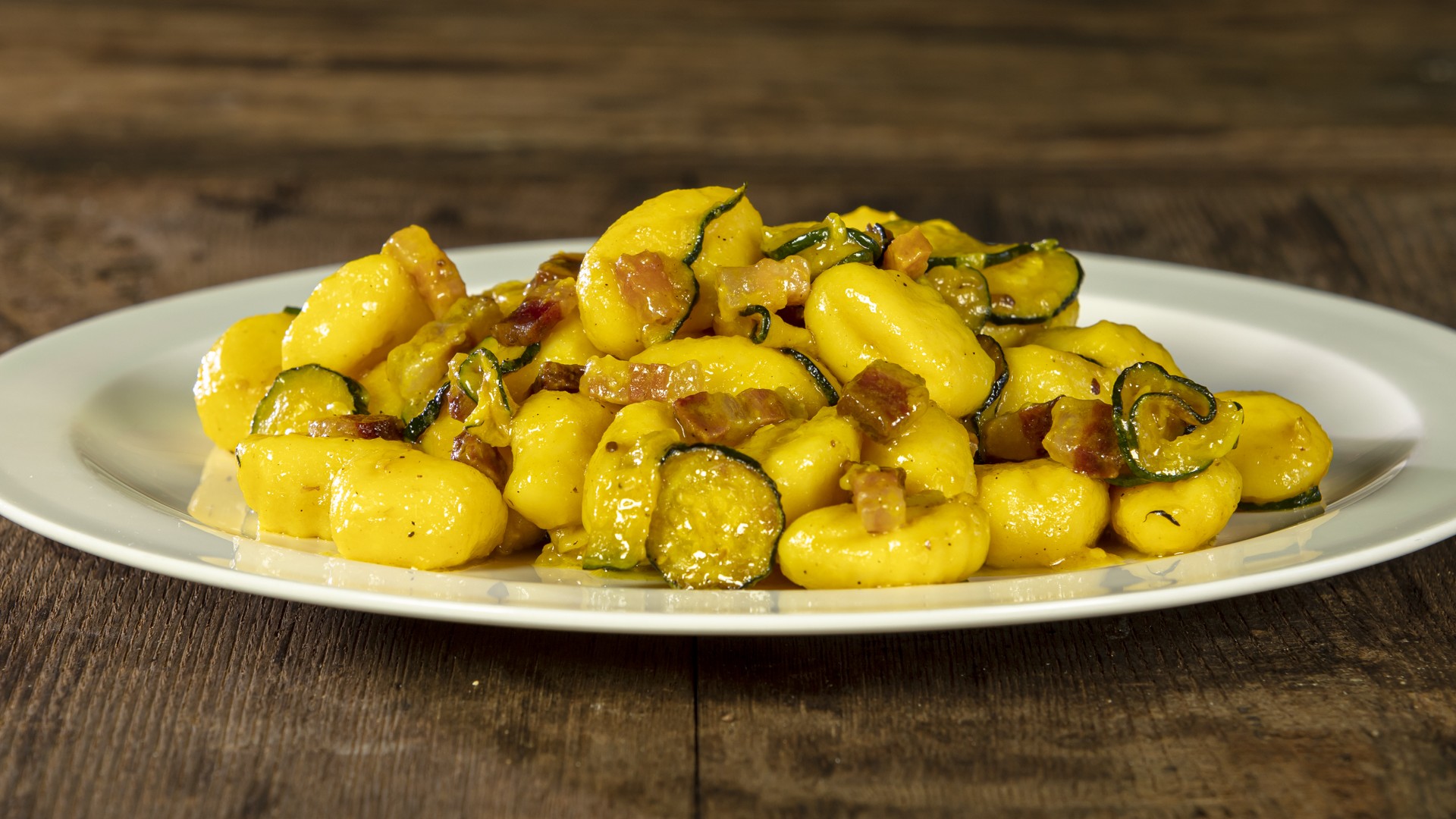 Gnocchi zucchine e zafferano