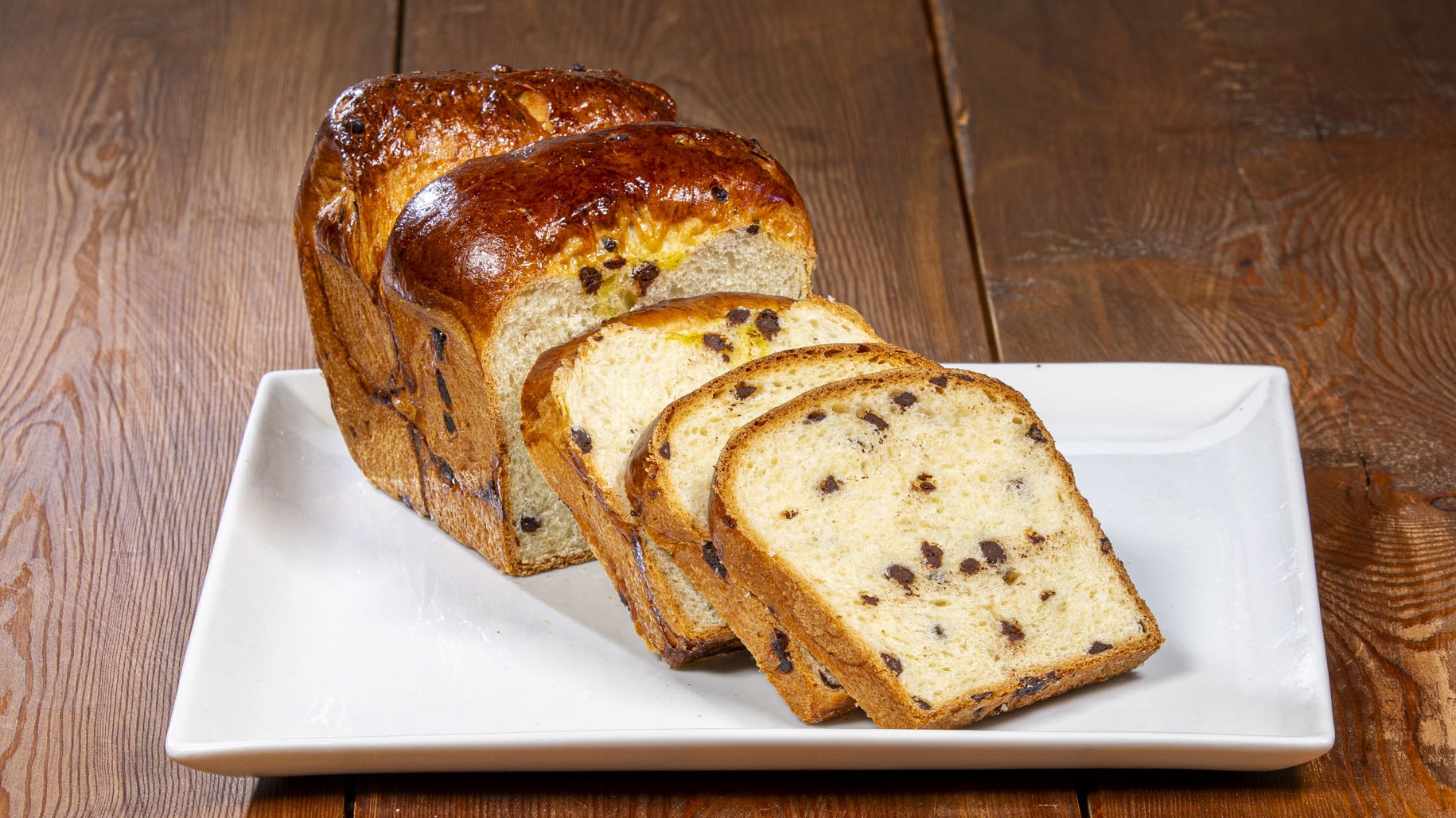 Pan brioche con gocce di cioccolato