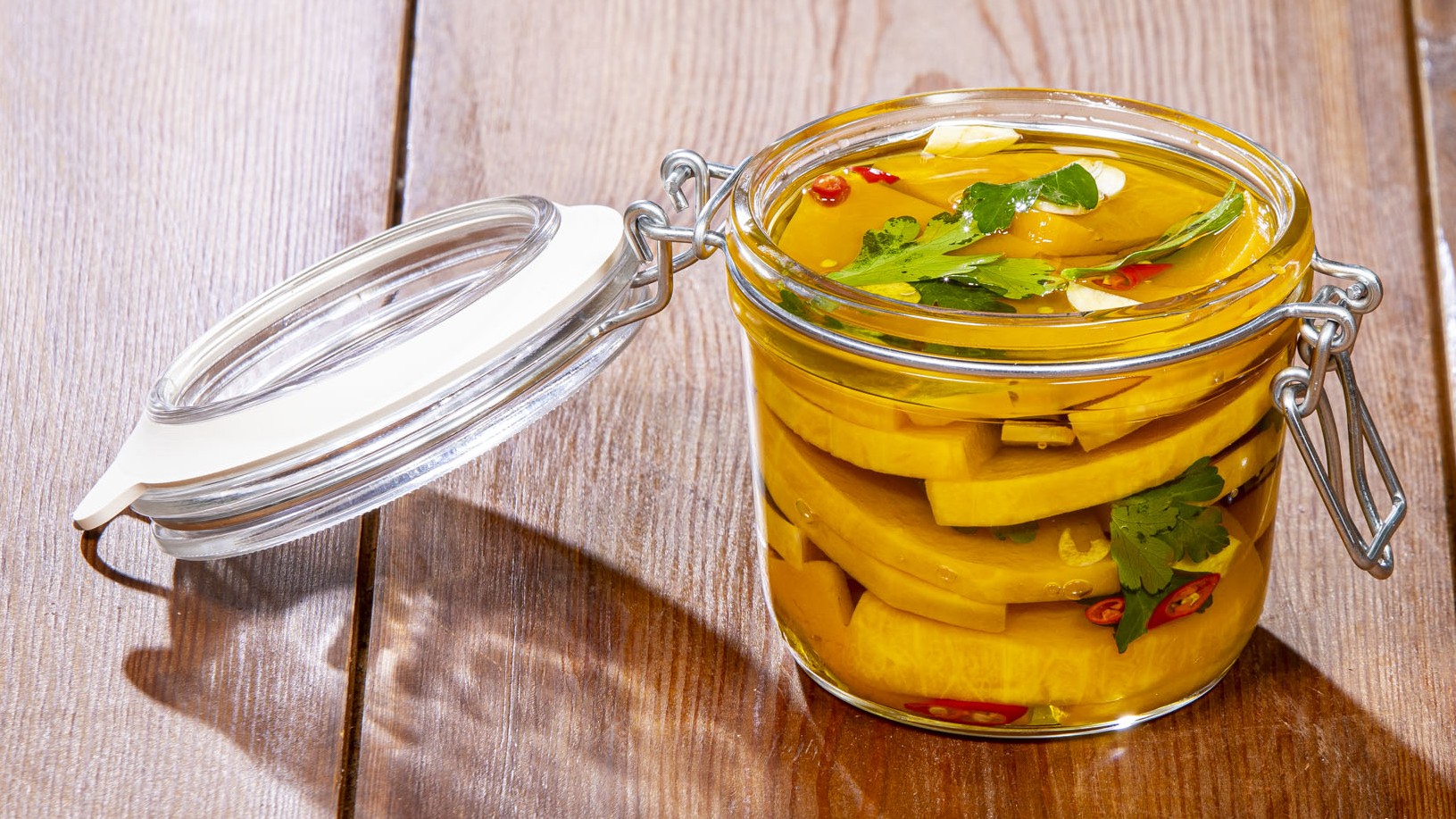 Zucca marinata in agrodolce