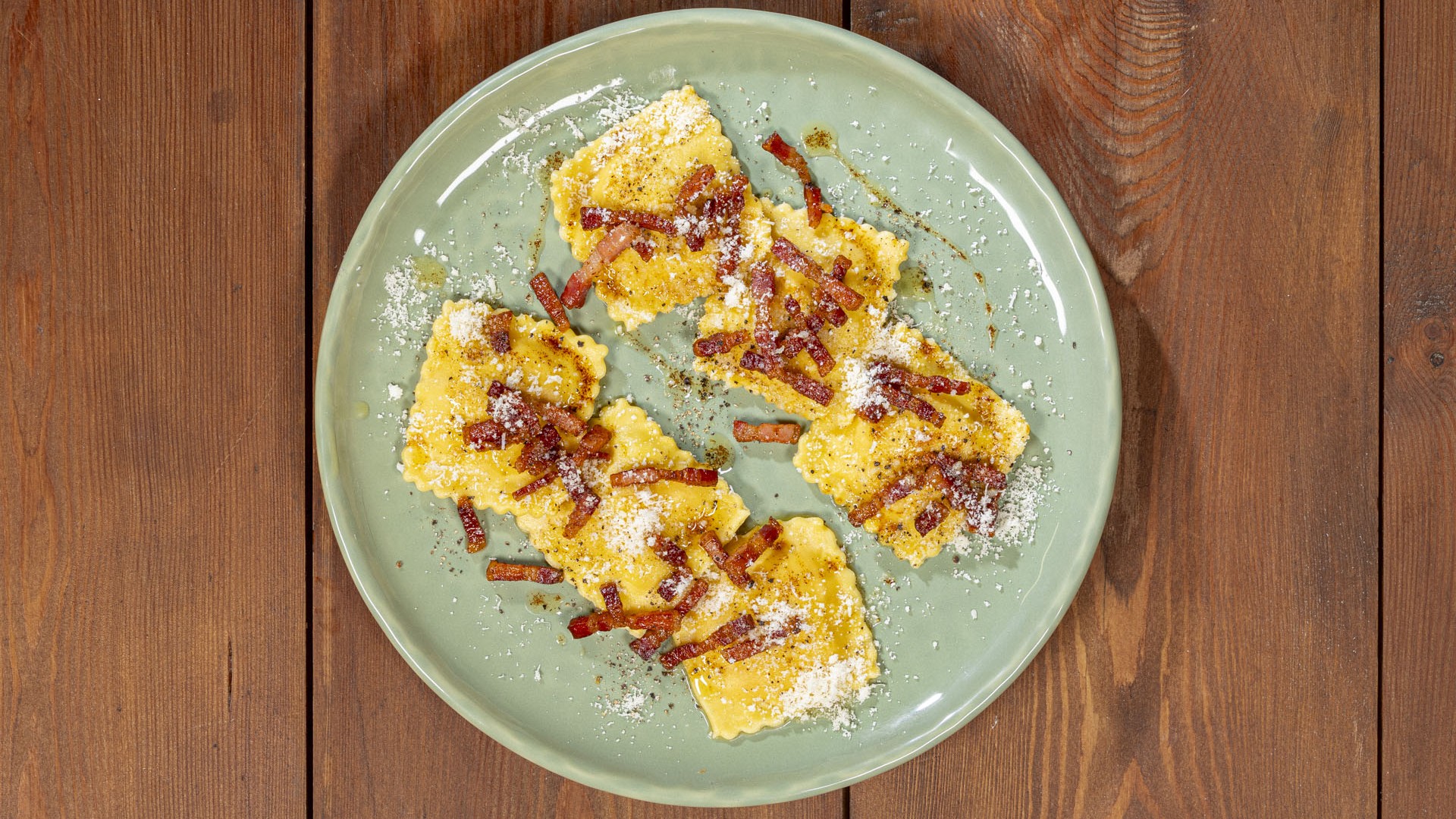 Ravioli di zucca e stracchino