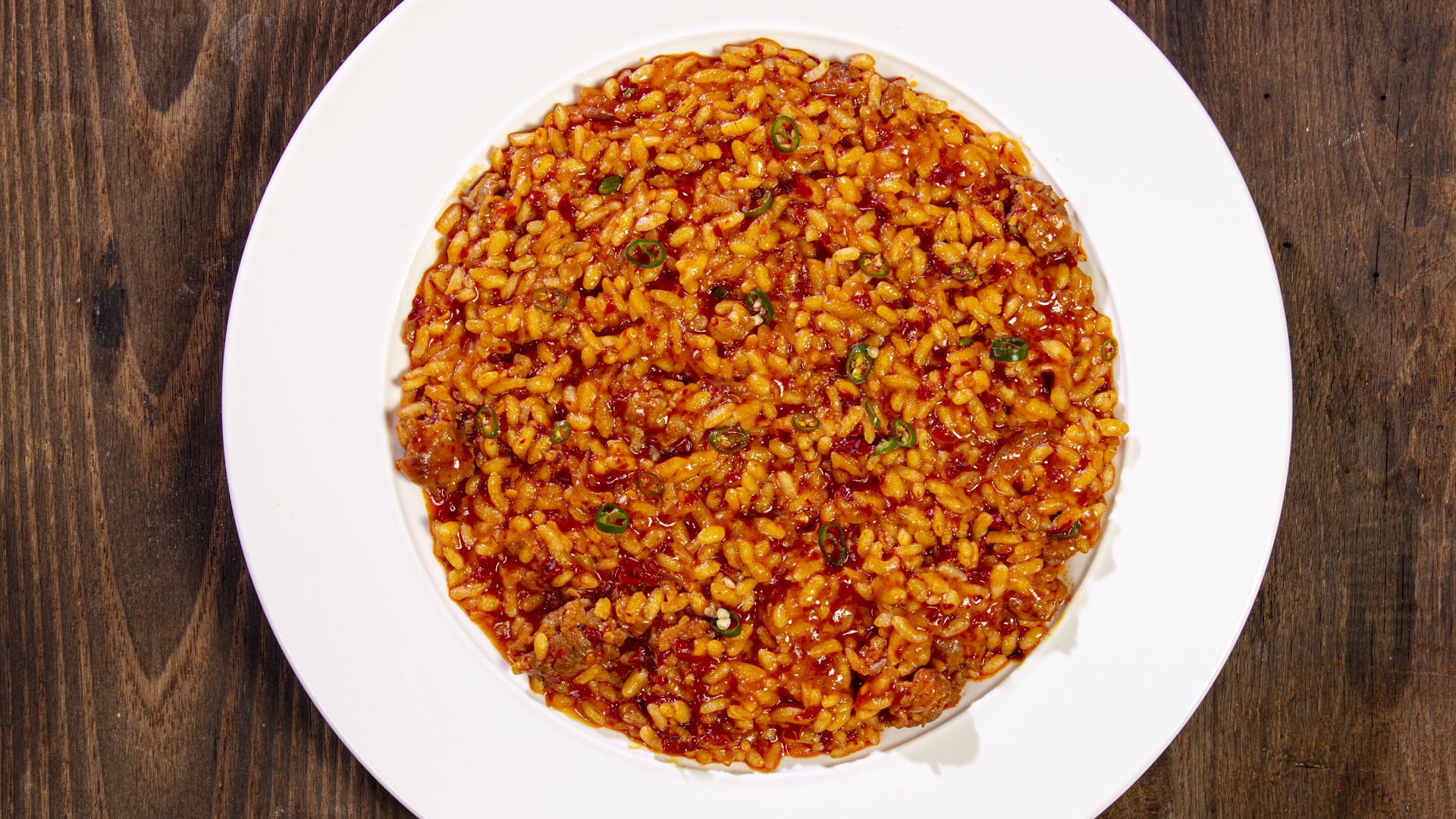 Risotto 'nduja e salsiccia