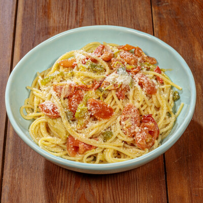 Spaghetti con gli spunzali Spaghetti con gli “spunzali”